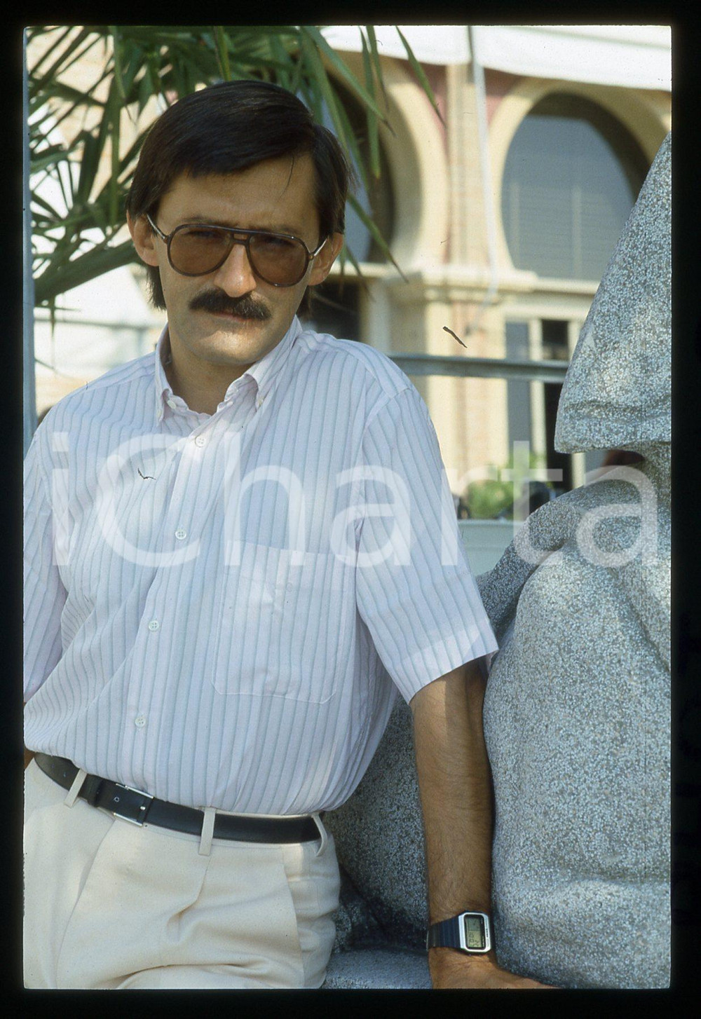 35mm vintage slide* 1985 LIDO DI VENEZIA Paco BETRIU Ritratto del regista (2)