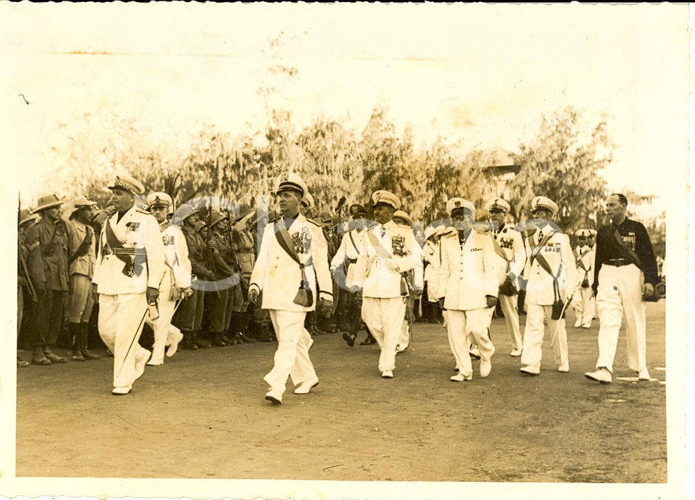 Fotografia d'epoca originale 1940 SOMALIA A.O.I. Francesco Saverio CAROSELLI - XX Anniversario Fasci *Foto 1