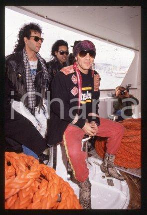 35mm vintage slide* 1989 ca SANREMO - American singer LITTLE STEVEN (26)