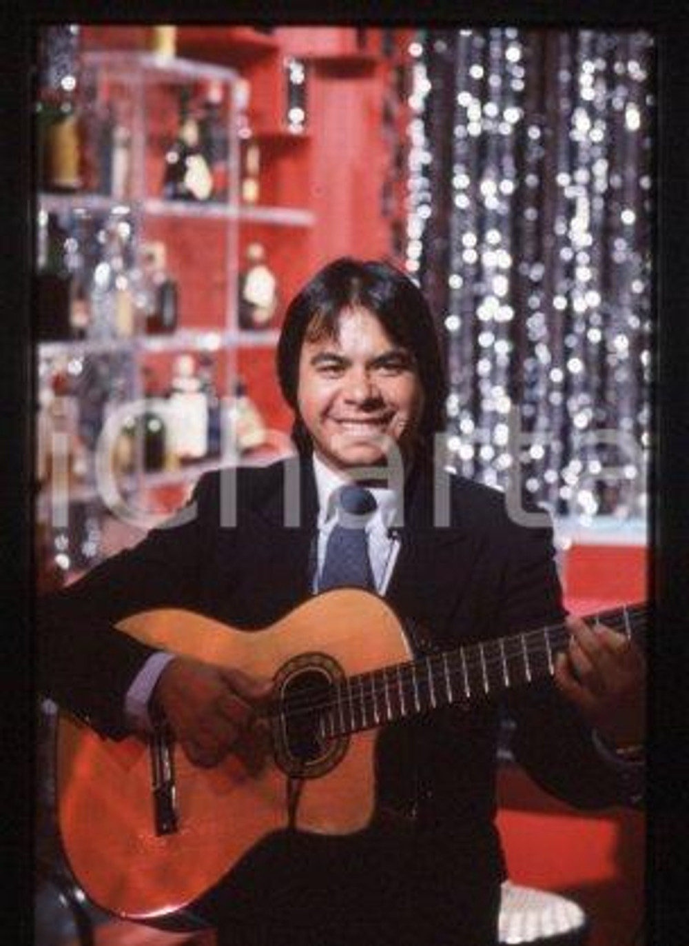 35mm vintage slide* 1985 MUSIC Portrait of guitarist Angel "PATO" GARCIA (7)
