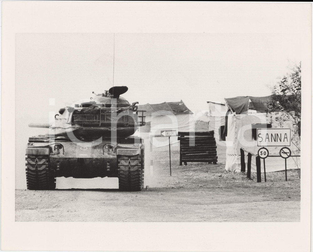 1985 ca ESERCITO ITALIANO - GRANDI MANOVRE Carro armato - Foto 25x20 cm (3)