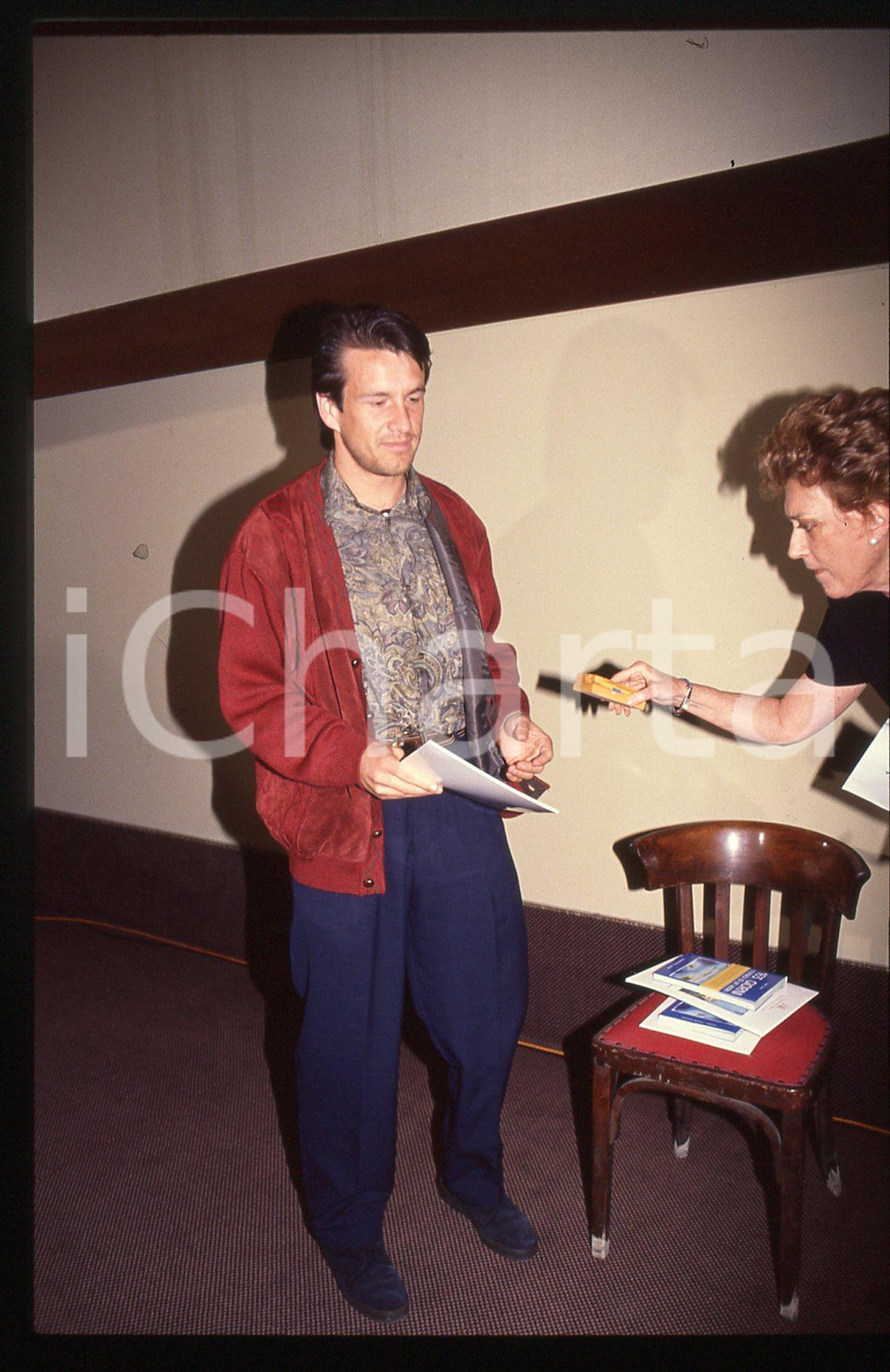 Fotografia d epoca originale 35mm vintage slide 1990 ca Calcio DUNGA  Ritratto del calciatore 2 1