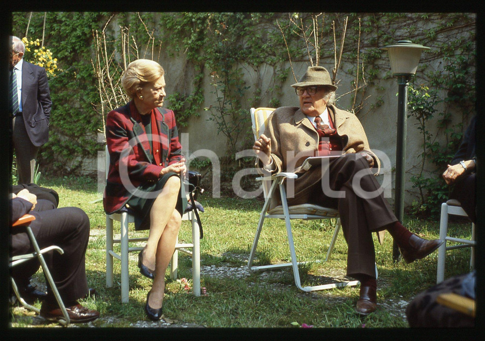 35mm vintage slide* 1988 REGGIOLO Federico FELLINI Giulietta MASINA - Ritratto 3