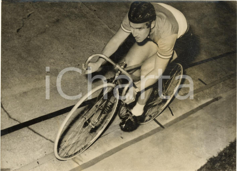 1956 CICLISMO Mondiali COPENHAGEN - Guido MESSINA in gara *Foto 18x13