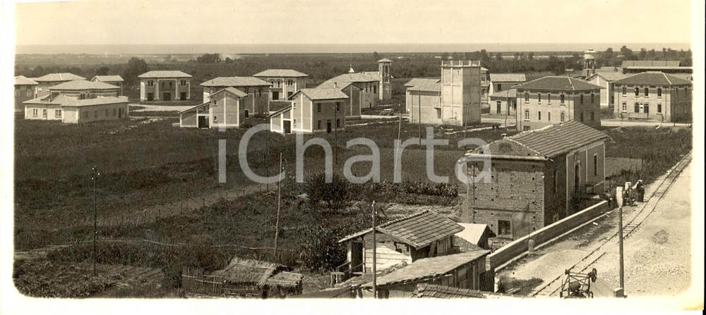 Fotografia d'epoca originale 1932 SANT'EUFEMIA LAMEZIA (CZ) Nuovo villaggio agricolo 1