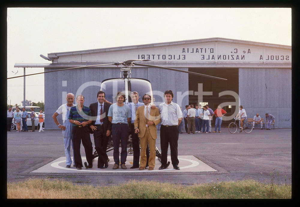 35mm vintage slide* 1988 VILLA SAN MARTINO Nelson PIQUET Pilota elicottero (29)