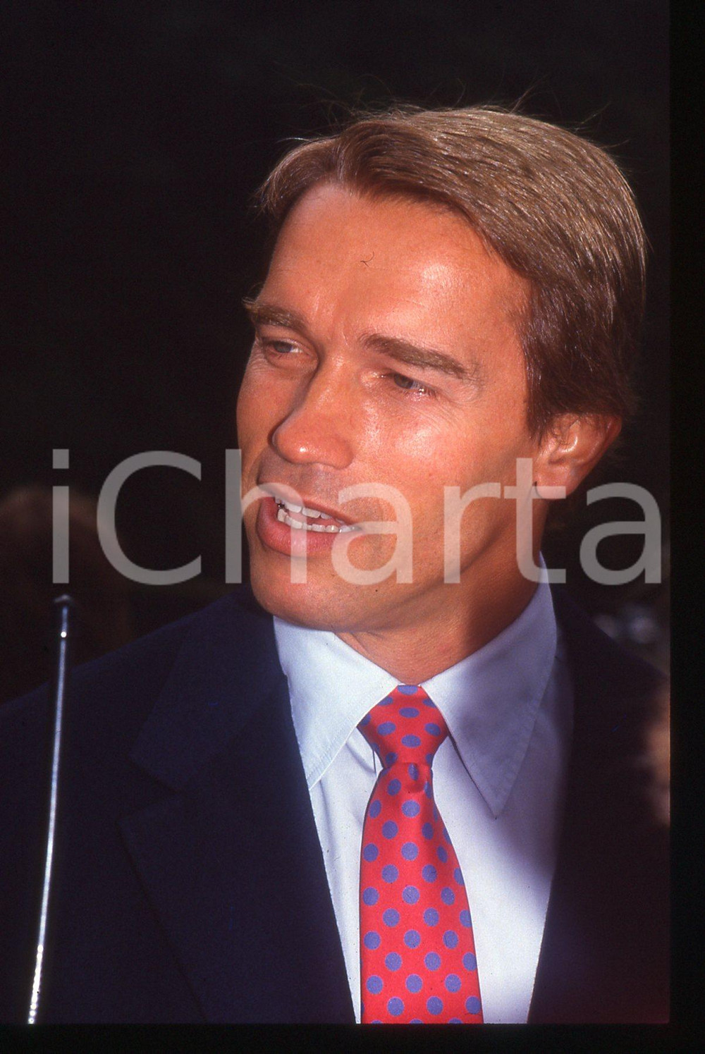 35mm vintage slide* 1990 ca COSTUME - Arnold SCHWARZENEGGER Ritratto dell'attore