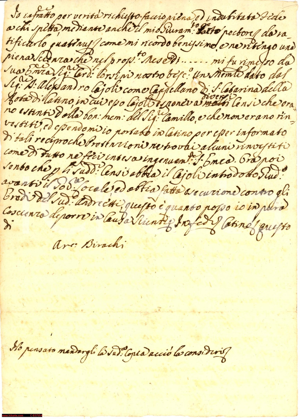 Documento originale, autentico 1770 POGGIO CATINO (RI) Censi Santa CATERINA DELLA ROTA 1