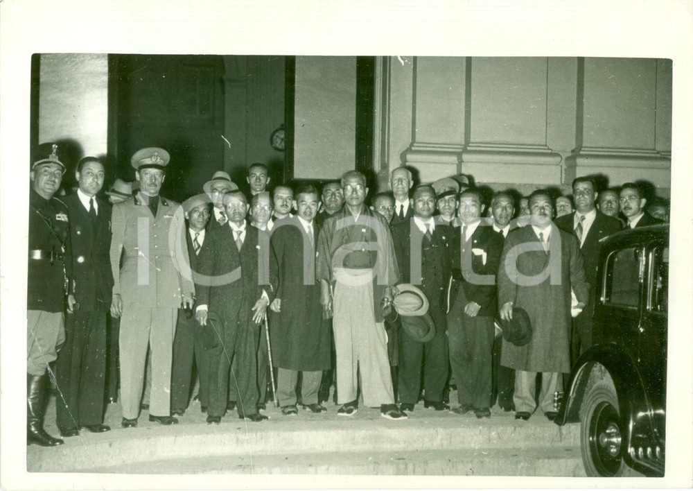 Fotografia d epoca originale 1938 NAPOLI Il gruppo dei giornalisti giapponesi in visita Fotografia 1