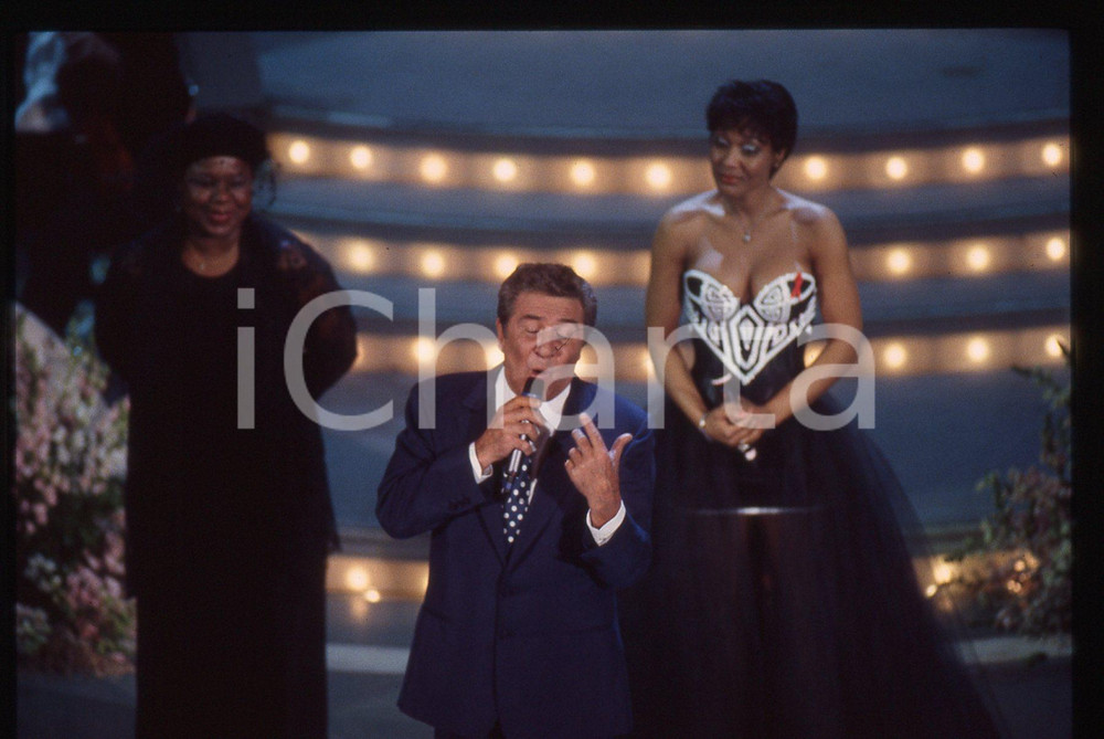 35mm vintage slide* 1995 SANREMO - Amii STEWART Randy CRAWFORD Gilbert BECAUD
