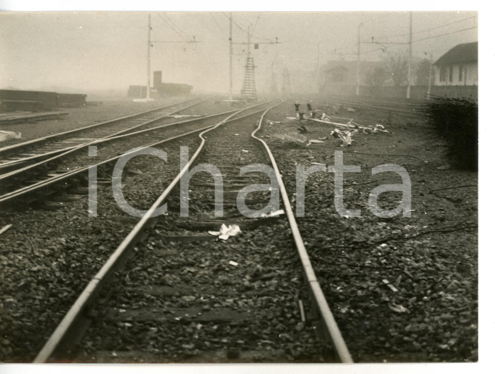 1957 STAZIONE DI CODOGNO Disastro ferroviario - Il luogo del'incidente *Foto
