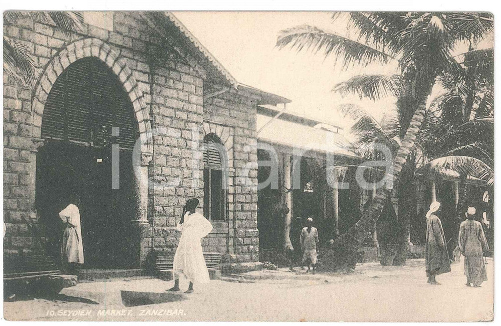 1920 ZANZIBAR - TANZANIA Seydieh Market - Postcard FP VG  Cartolina postale d'epoca, viaggiata.CONDIZIONI: FAIR (piegature agli angoli)FORMATO: FP    originale e autentica 1