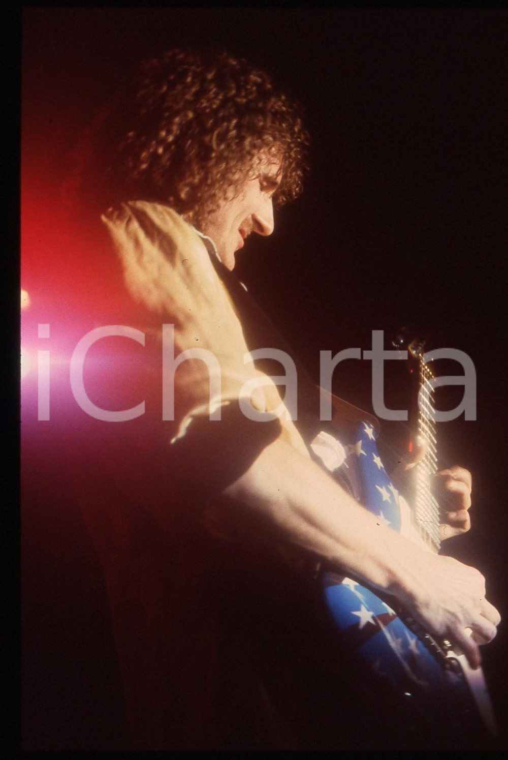 35mm vintage slide* 1982 MILANO Fernando VON ARB dei KROKUS al Rolling Stone 8