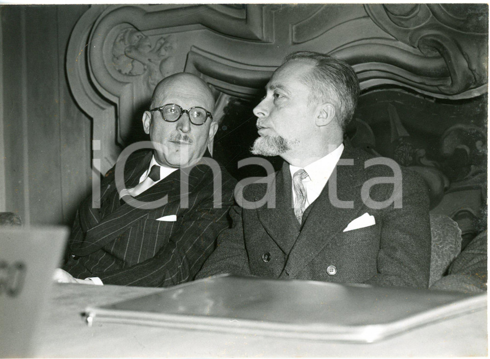 1957 TORINO Palazzo Madama - Inaugurazione CECC - Amedeo PEYRON e Guido BISORI