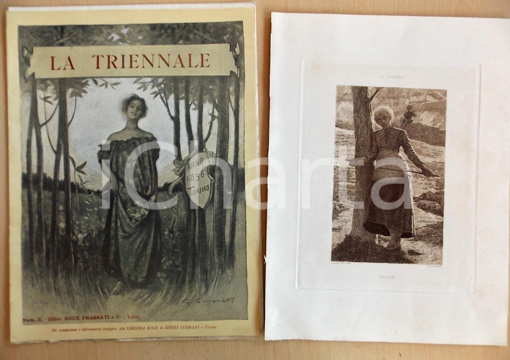 Giornale, rivista storica 1896 TORINO LA TRIENNALE Giornale d arte nÂ° 11 Stampa Cloe 1