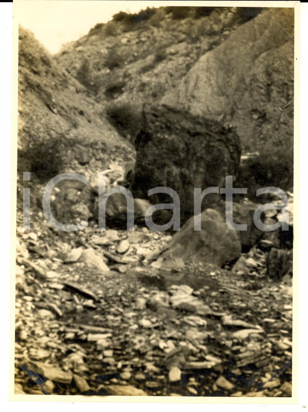 Fotografia d epoca originale 1925 ca STRADA DEL BRALLO Veduta FOSSO DEI COGNASSI Fotografia artistica 1