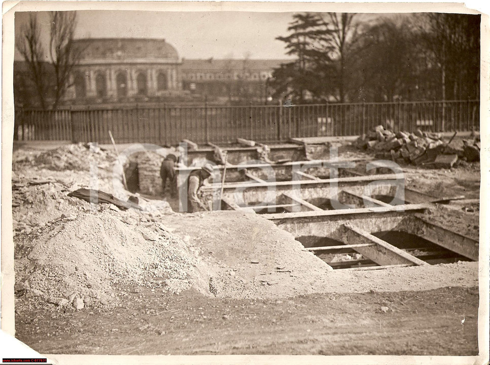 Fotografia d epoca originale 1934 Milano Cavalcavia Principe Umberto Viale Stazione 1