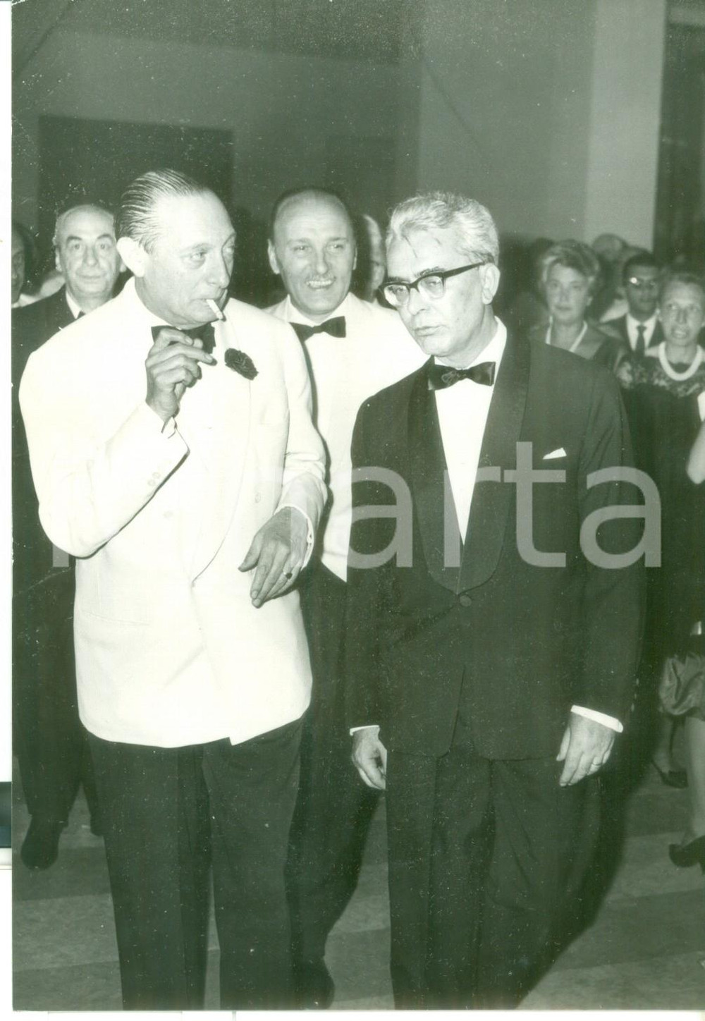 Fotografia d epoca originale 1961 VENEZIA XXII MOSTRA DEL CINEMA  Ministro Alberto FOLCHI all inaugurazione 1