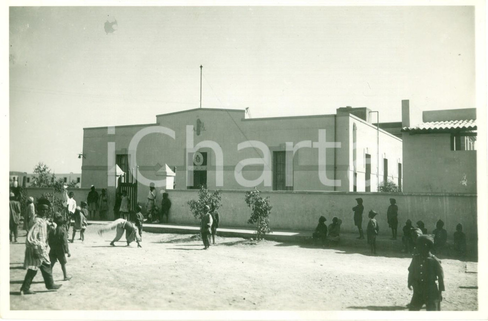 Fotografia d epoca originale 1937 HARAR ETIOPIA AOI Lavoratori italiani costruiscono nuove strade Fotografia 1