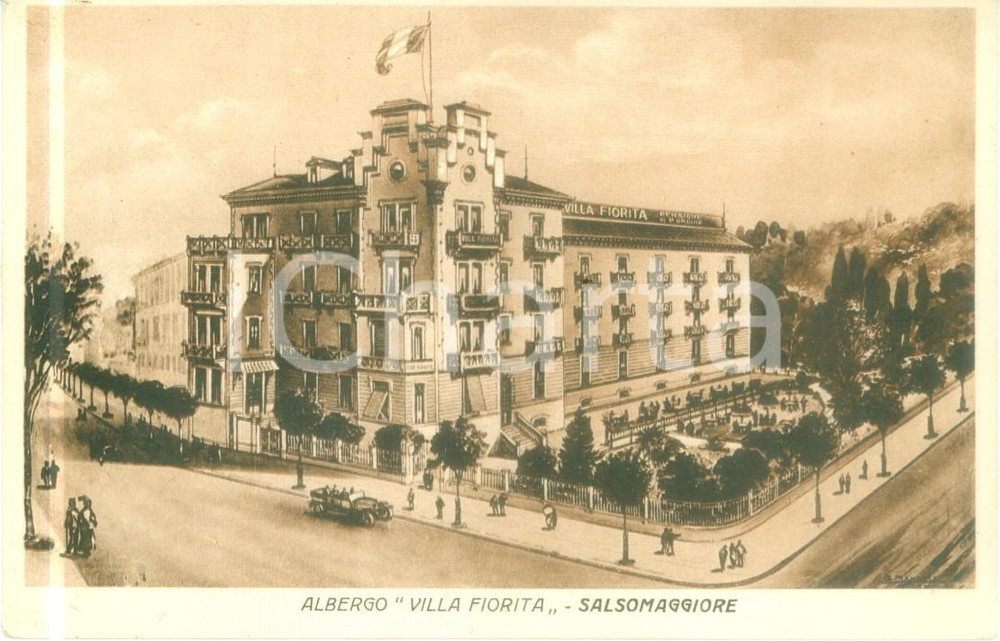 Cartolina originale da collezione 1938 SALSOMAGGIORE TERME PR L Albergo VILLA FIORITA Cartolina FP NV 1