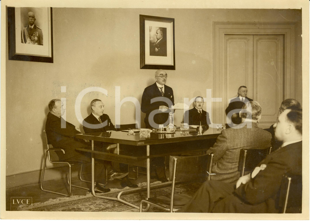 Fotografia d epoca originale 1937 ROMA Assemblea Istituto Fascista del Commercio con l Estero Fotografia 1