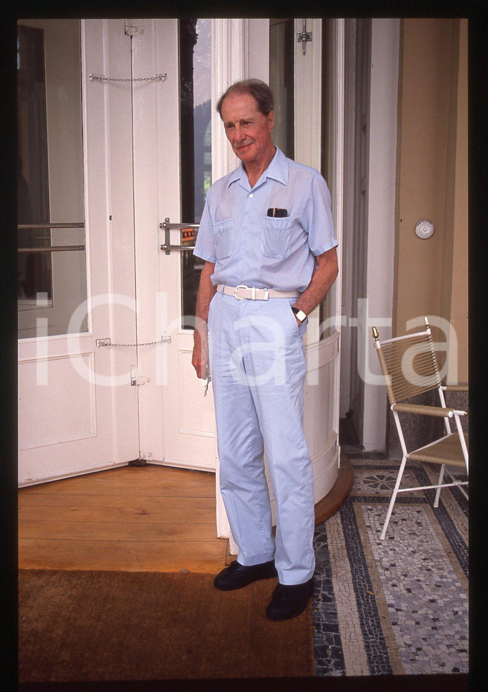 35mm vintage slide* 1988 VENEZIA Don AMECHE alla Mostra del Cinema - Ritratto 24