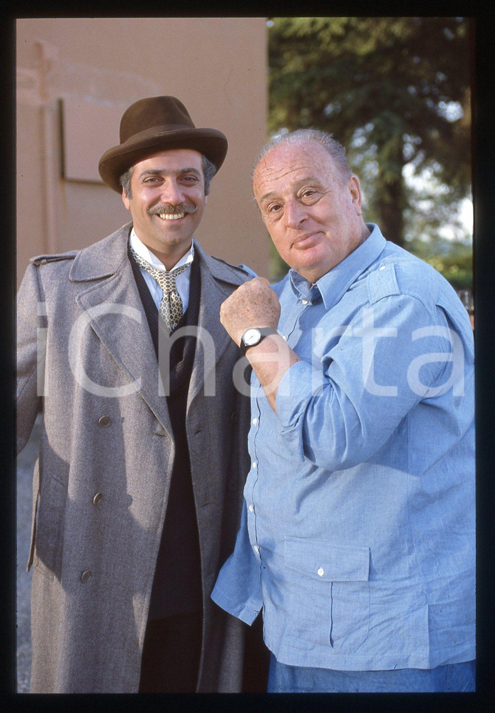 35mm vintage slide*1995 LA FAMIGLIA RICORDI - Massimo GHINI e Mauro BOLOGNINI 