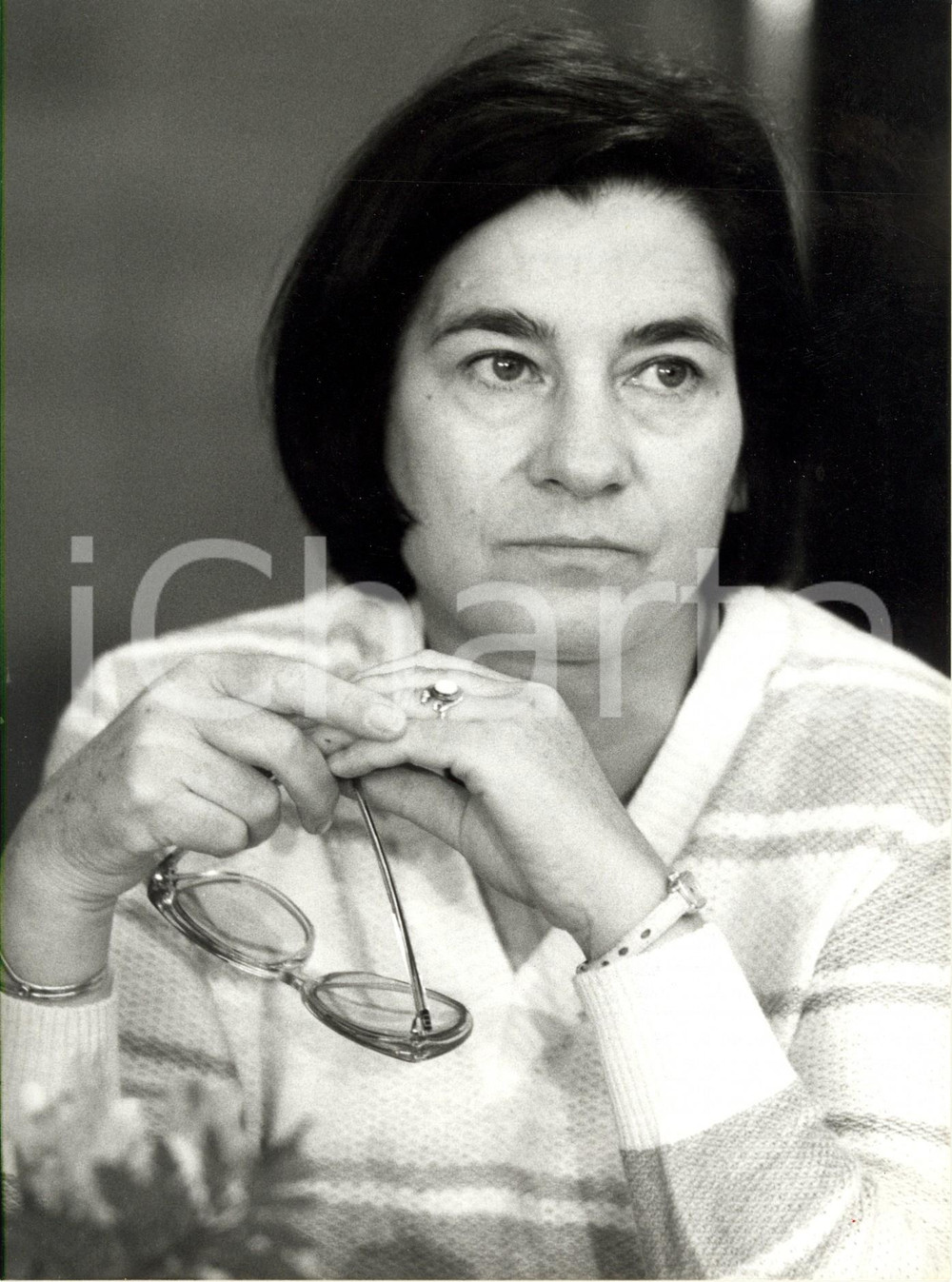 Fotografia d epoca originale 1975 ca L AIA NL Ritratto della scrittrice tedesca Christa WOLF Fotografia 1