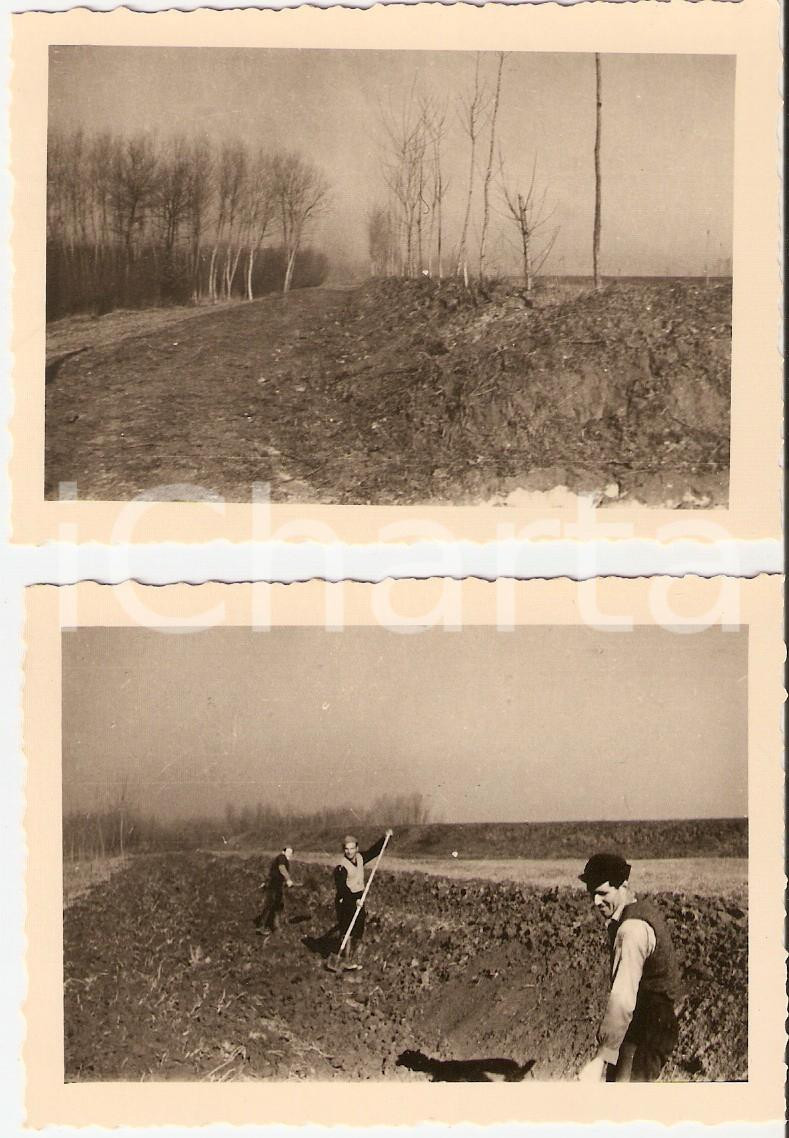 Fotografia d epoca originale 1951 ZINASCO PV Cascina CANTALUPA Lavori sistemazione LOTTO 2 Foto cm 10 x 7 1