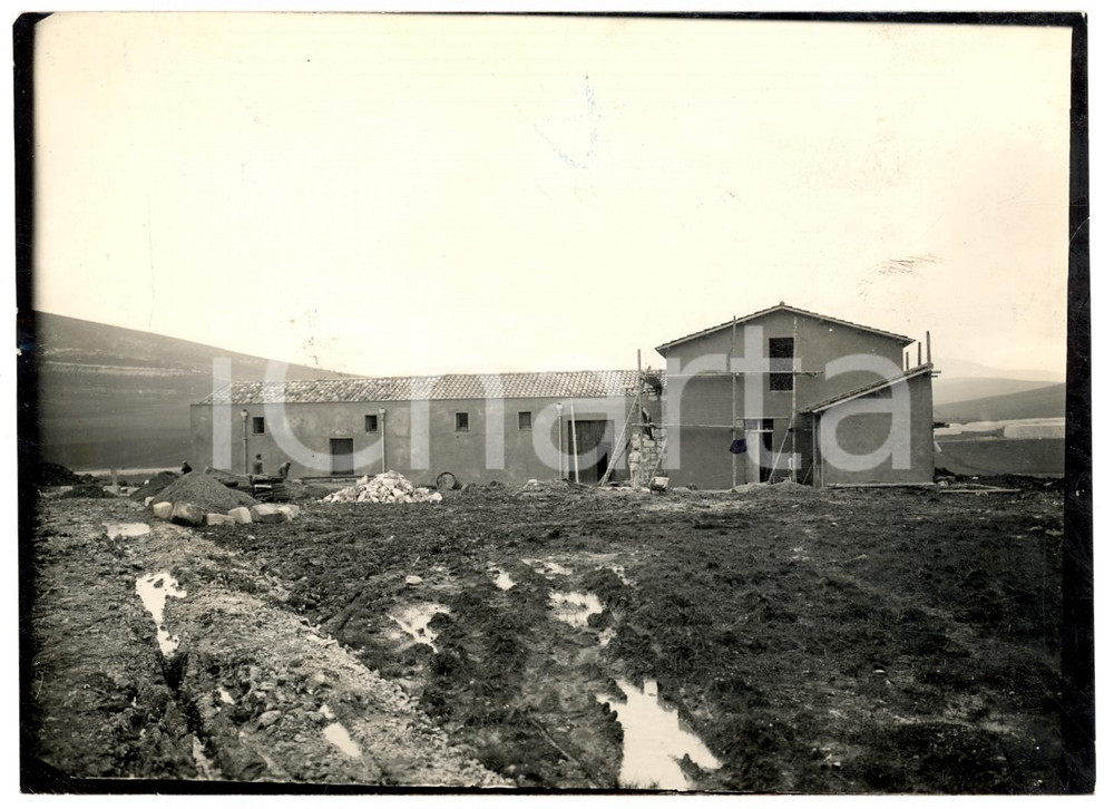 Fotografia d'epoca originale 1940 SIRACUSA Terre bonificate Latifondo Siciliano FOTO 1