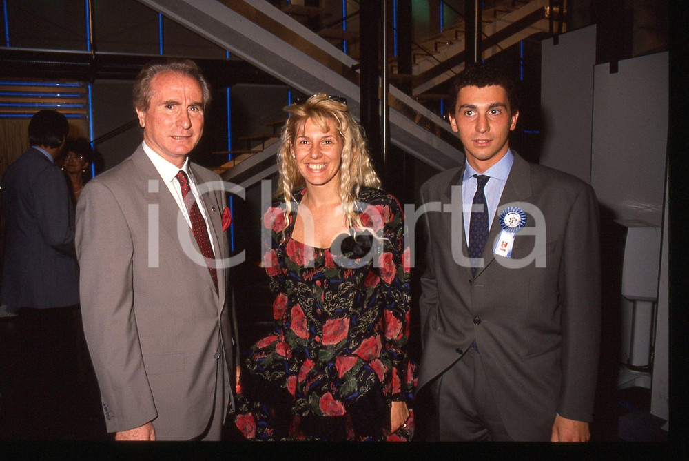 35mm vintage slide* 1989 CALCIO Azeglio e Gianluca VICINI Maria Teresa RUTA