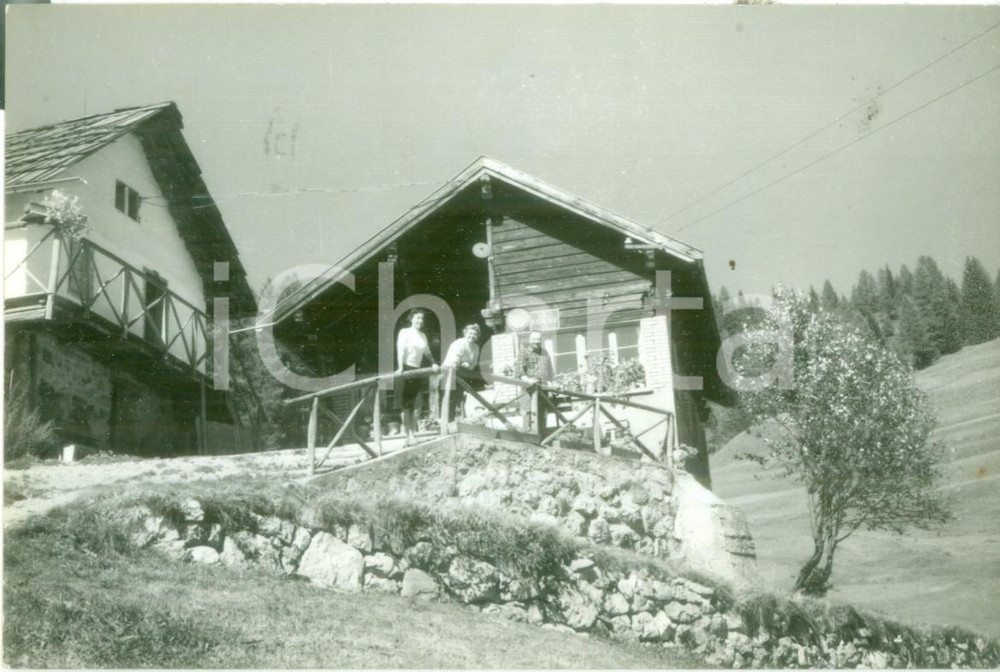 Cartolina originale da collezione 1961 MOENA TN Ristorante MALGA PANNA sulle DOLOMITI Cartolina FG VG 1