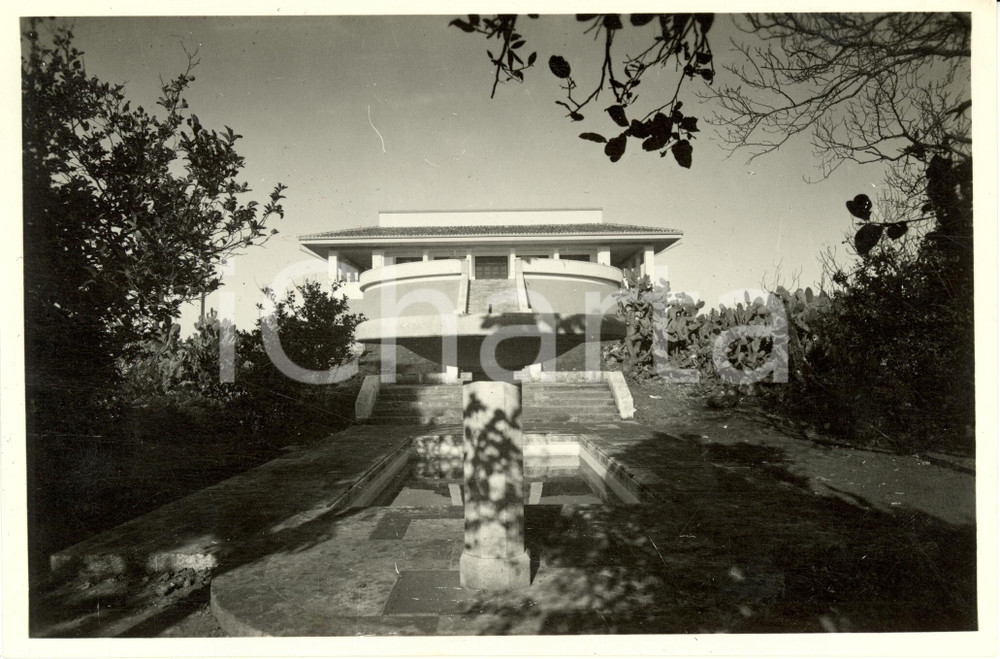 Fotografia d epoca originale 1935 ca BENGASI Libia Prospetto della Casina del LETE Fotografia 1