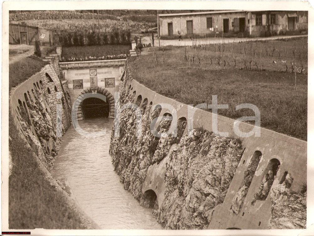 Fotografia d epoca originale 1932 ISTRIA Lago d ARSA svuotato per bonificare i terreni Fotografia 1
