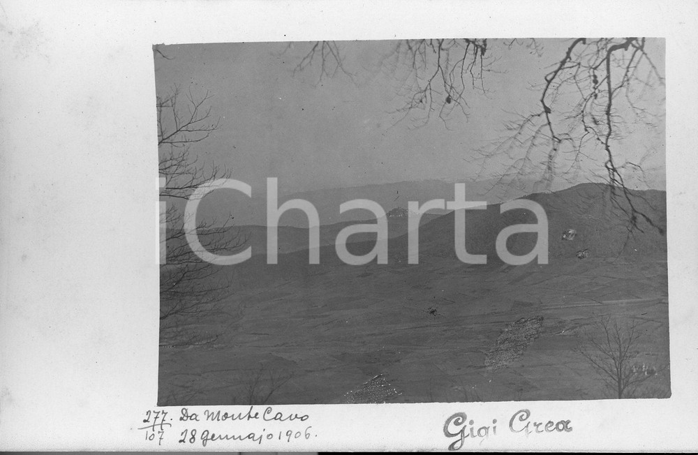 1906 COLLI ALBANI Veduta panoramica dal MONTE CAVO **Fotocartolina