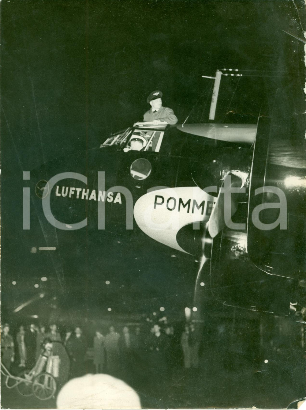 Fotografia d epoca originale 1939 NEW YORK USA Aereo FockeWulf POMMERN Lufthansa RIO DE JANEIRO Foto 1
