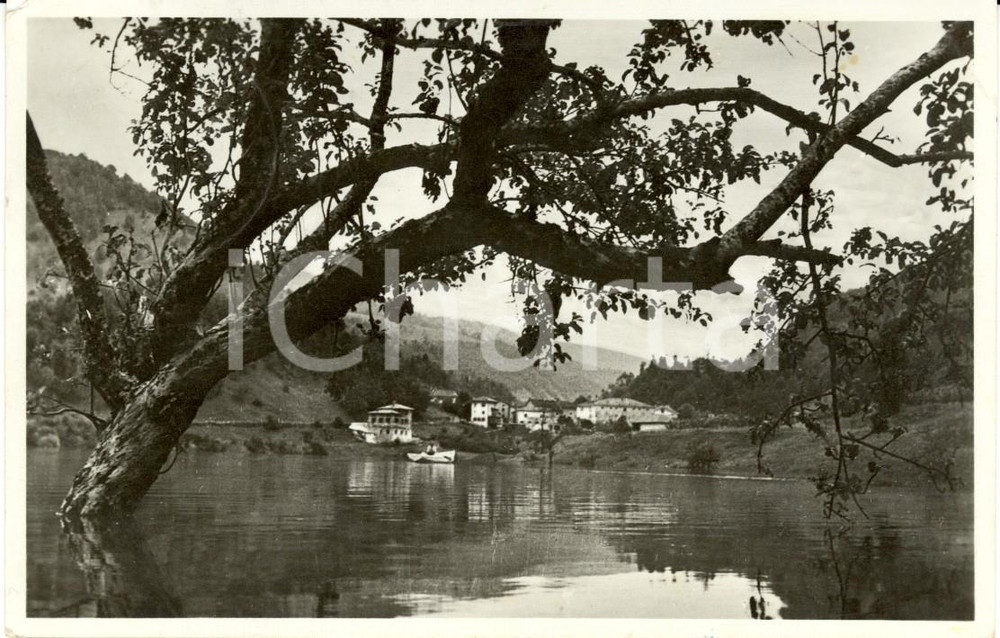 Cartolina originale da collezione 1939 TOLMINO SLO Veduta frazione SANTA LUCIA D ISONZO e lago Cartolina FP VG 1