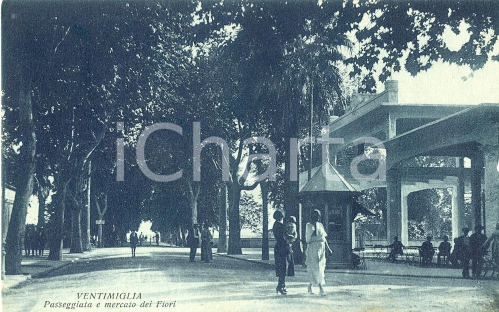 Autografo originale 1923 VENTIMIGLIA Mercato dei fiori *Autografo partigiano ERNESTO CORRADI FP VG 1