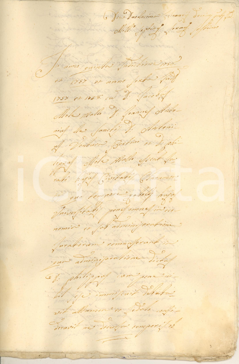 Documento originale, autentico 1767 CHIARAMONTE GULFI RG Emancipazione Carmelo VENTURA da patria potestà 1