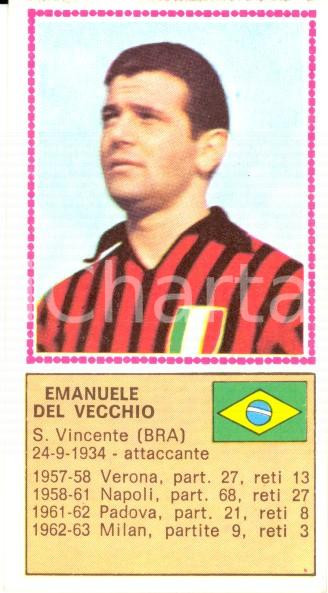 Oggetto da collezione cartaceo PANINI - CALCIATORI 1970 - 1971 Figurina Emanuele DEL VECCHIO *Serie A MILAN 1
