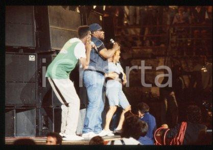 35mm vintage slide* 1989 ca ITALY American DJ and rapper Afrika BAMBAATAA (26)