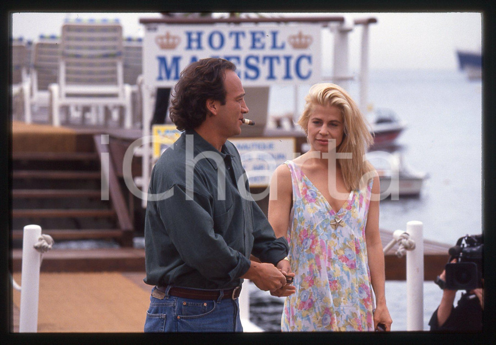 35mm vintage slide* 1994 FESTIVAL CANNES - Linda HAMILTON e Jim BELUSHI (29)