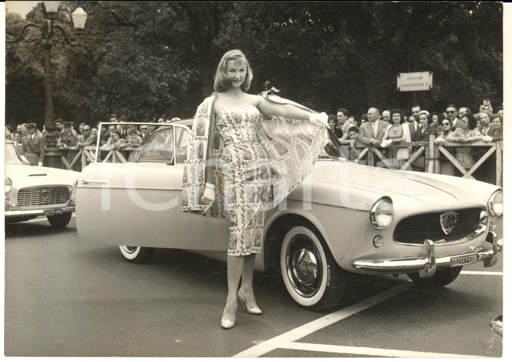 1957 ROMA PINCIO X Concorso di Eleganza per automobili e pullman - Foto 18x13