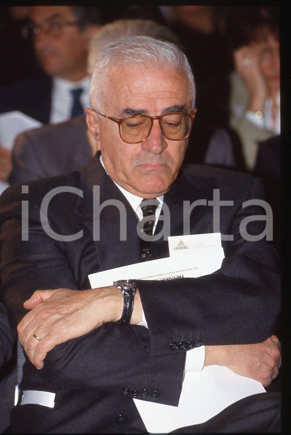35mm vintage slide* 1993 ROMA Giuseppe CUCCIA ritratto del manager (3)