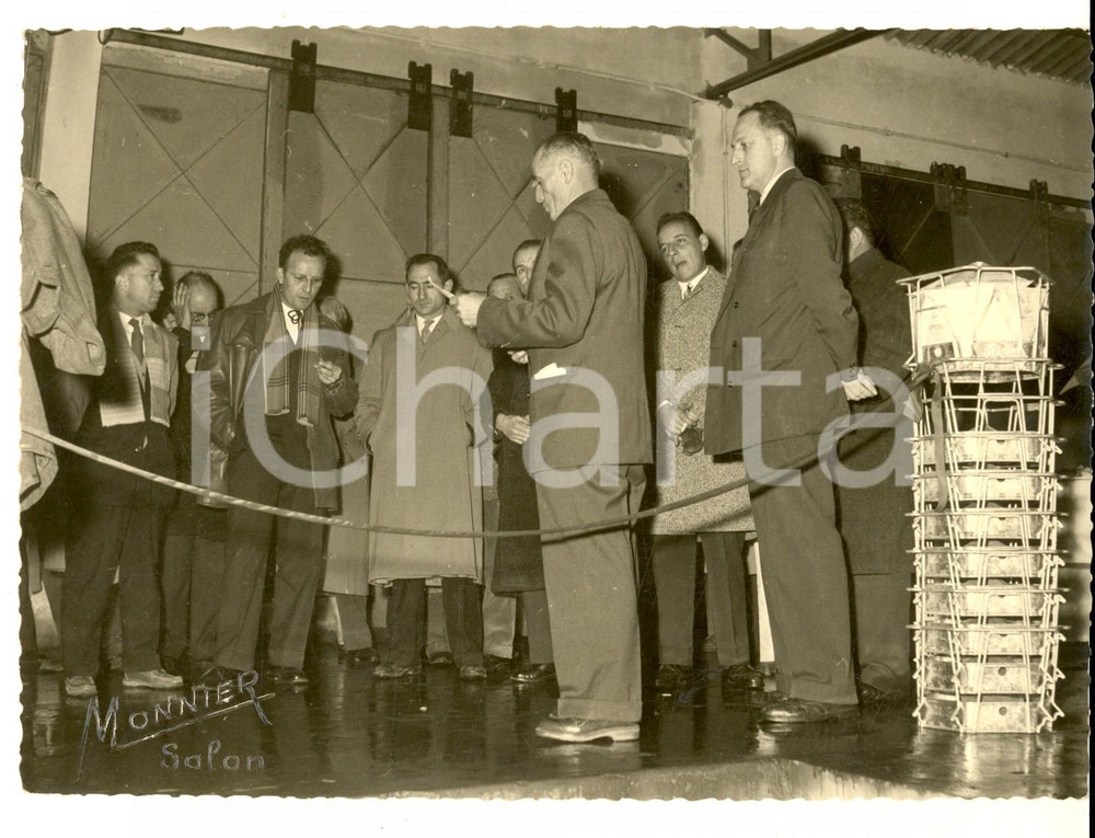 Fotografia d epoca originale 1940 ca SALON F Discorso per una cerimonia inaugurale Foto MONNIER 18x13 cm 1