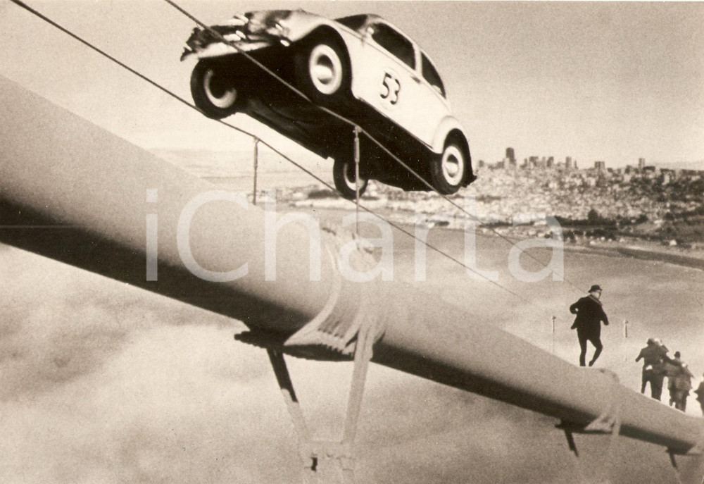 Fotografia d epoca originale 1974 SAN FRANCISCO Golden Gate Bridge HERBIE RIDES AGAIN Walt Disney Photo 1