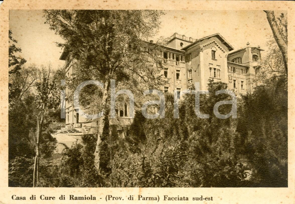 Cartolina originale da collezione 1940 ca MEDESANO PR Facciata sudest Casa di Cure di RAMIOLA Cartolina FG NV 1