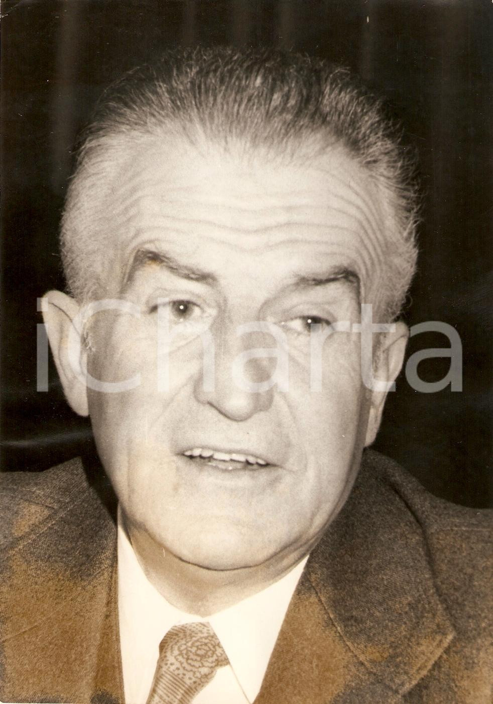 Fotografia d epoca originale 1974 FRANCE Jean CAZENEUVE President TF1 dans Ã©mission PREMIERE Foto DANNEGGIATA 1