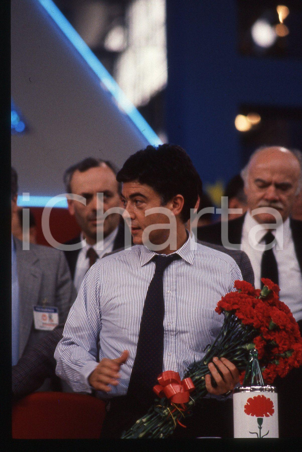 35mm vintage slide* 1989 MILANO Claudio MARTELLI Congresso PSI Ansaldo (4)