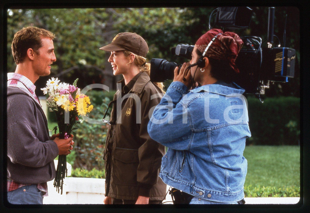 35mm vintage slide* 1999 EDTV Matthew MCCONAUGHEY Jenna ELFMAN Scena film (1)c